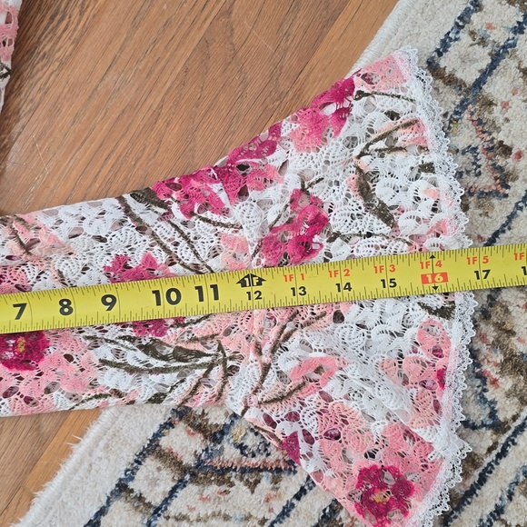 RABBIT RABBIT RABBIT DESIGNS WOMEN'S PLUS SIZE PINK & WHITE FLORAL DRESS SIZE 16 - Picture 15 of 16